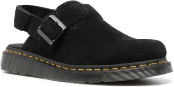 Dr. Martens Zwarte platte schoenen met gespband Black Dames