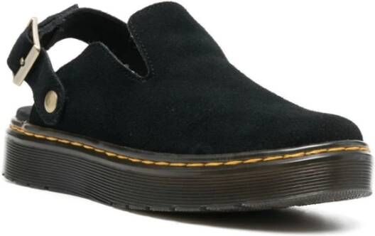 Dr. Martens Zwarte Suède Carlson Mules Black Heren