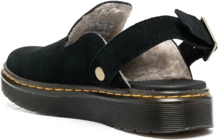 Dr. Martens Zwarte Suède Carlson Mules Black Heren