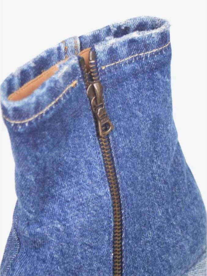 Dries van Noten Pre-owned Denim boots Blue Dames