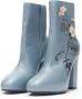 Dries van Noten Pre-owned Leather boots Blue Dames - Thumbnail 2