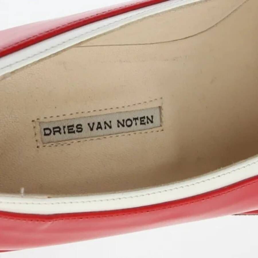 Dries van Noten Pre-owned Leather heels Red Dames