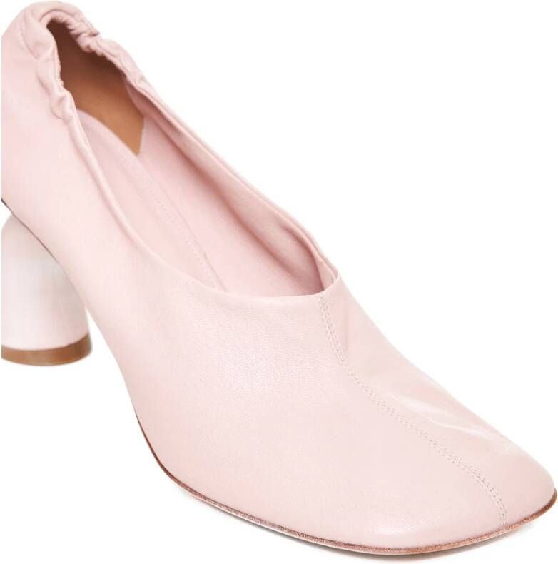 Dries Van Noten Roze Leren Pumps Hoge Hak Pink Dames