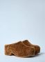 Dries Van Noten Bruine Shearling Muilezels Sandalen Brown Dames - Thumbnail 2