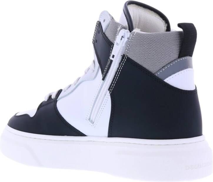 Dsquared2 551 Sneakers Mid Box Sole Lace Wit Heren