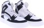 Dsquared2 551 Sneakers Mid Box Sole Lace Black white grey Wit Heren - Thumbnail 4