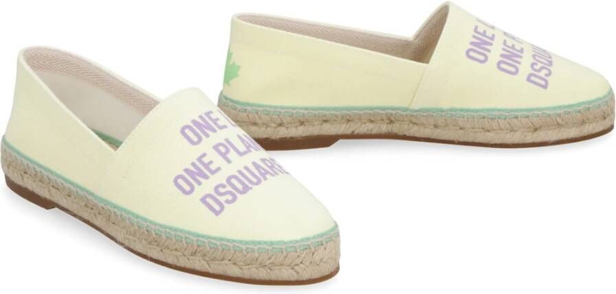 Dsquared2 Biologisch katoenen espadrilles Yellow Dames