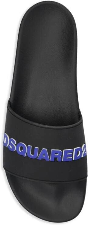 Dsquared2 Blauw en Zwart Sandalen voor Mannen Black Heren