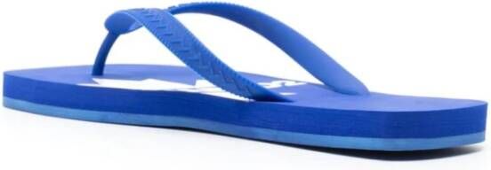 Dsquared2 Blauwe Amandel Open Teen Sandalen Blue Heren