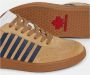 Dsquared2 Blauwe leren sneakers met strepen Brown Heren - Thumbnail 4