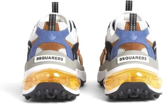 Dsquared2 Bubble Sneakers Leer Technisch Stof Multicolor Heren