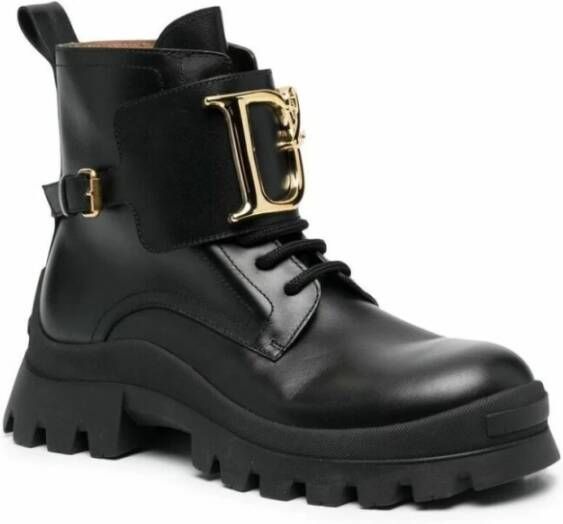 Dsquared2 D2 Statement Ankle Boots Zwart Dames