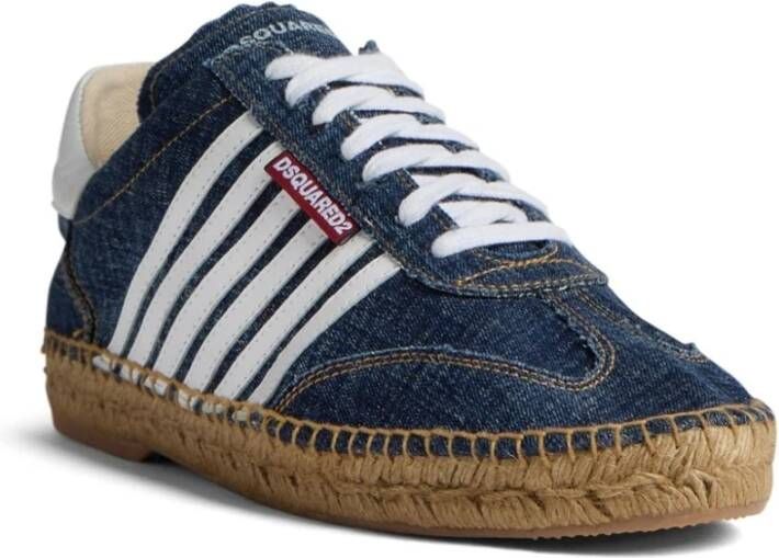 Dsquared2 Denim Espadrilles Platte Schoenen Blue Heren