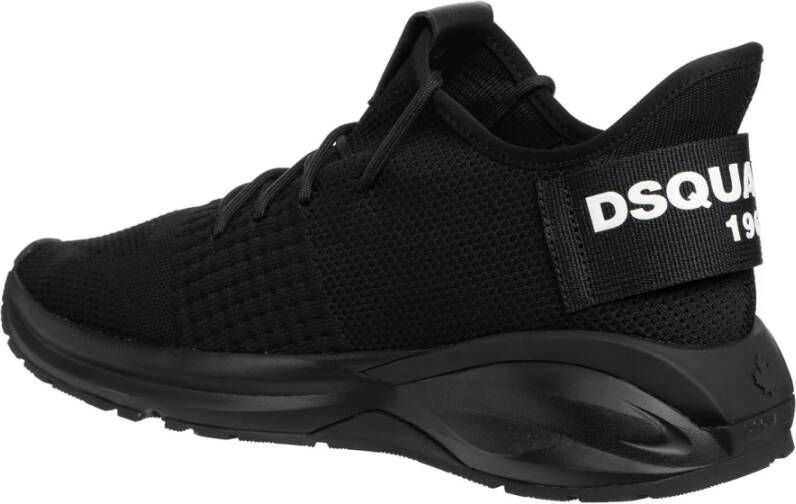 Dsquared2 Effen Dash Sneakers met veters Black Heren