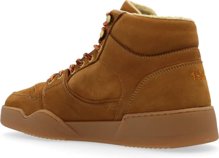 Dsquared2 Enkellaagse sneakers 'Spiker' Brown Heren