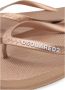 Dsquared2 Gouden Logo-Print Flip-Flops Beige Dames - Thumbnail 4