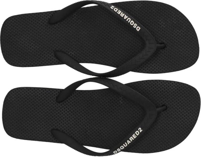 Dsquared2 Flip Flops Black Heren