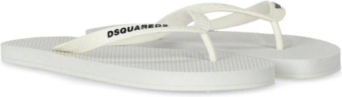 Dsquared2 Flip Flops White Heren