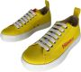 Dsquared2 Gele Canvas Sneaker met Roze Print Yellow Dames - Thumbnail 4