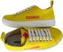 Dsquared2 Gele Canvas Sneaker met Roze Print Yellow Dames - Thumbnail 5