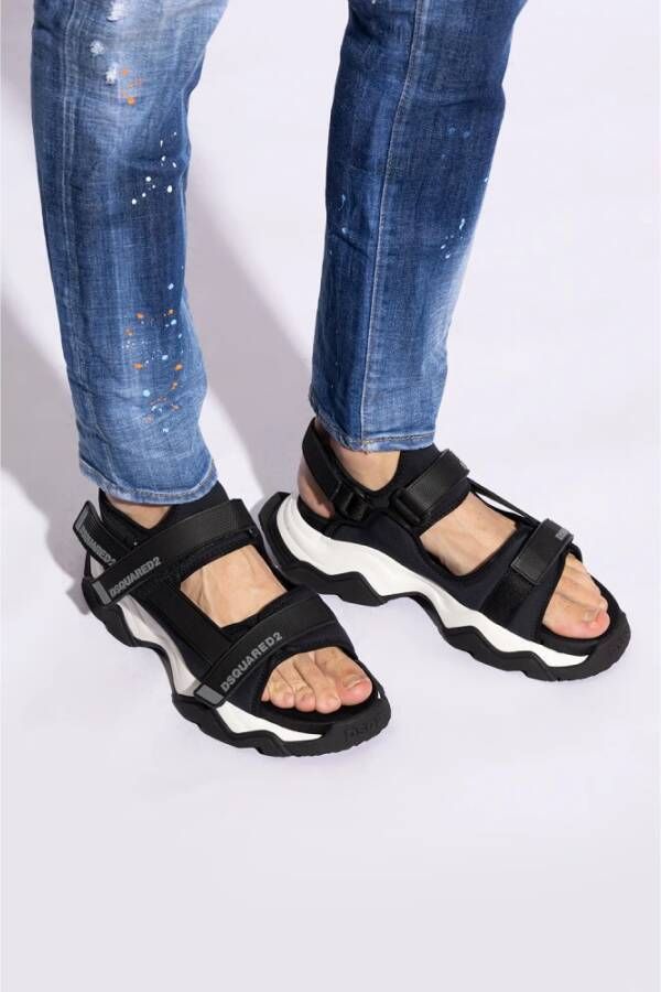 Dsquared2 Golf sandalen Black Heren