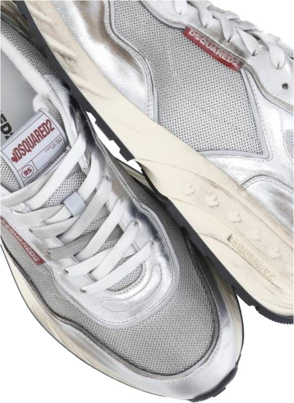 Dsquared2 Grijze Sneakers met Logodetails Gray Heren