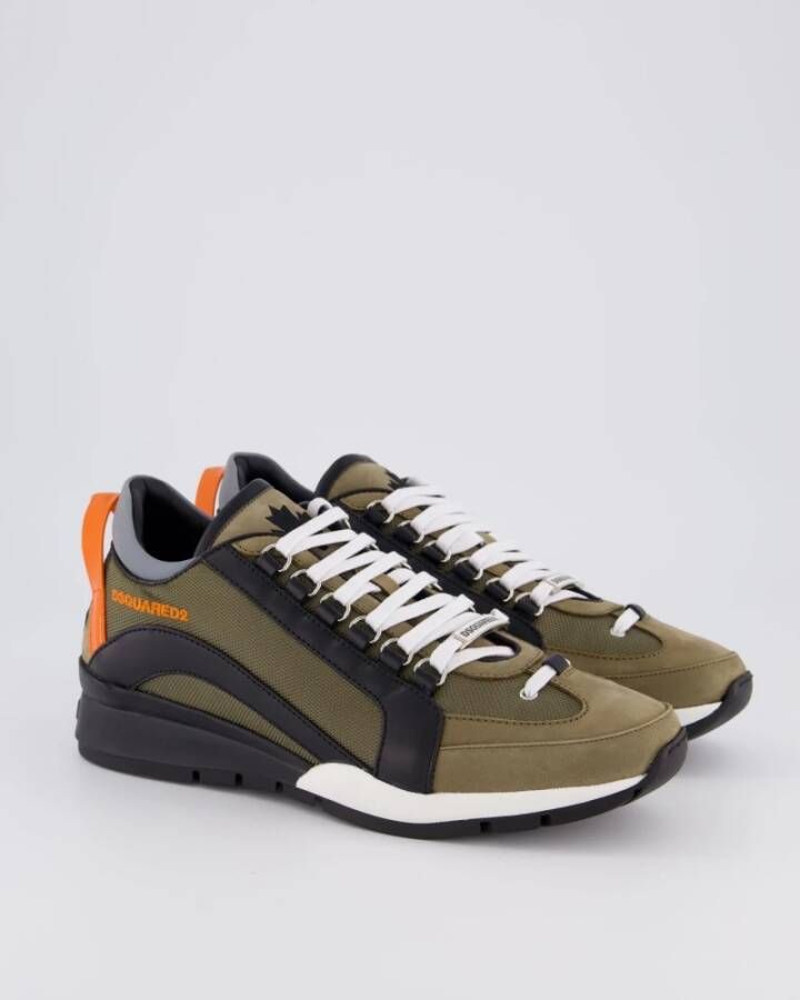 Dsquared2 Heren Legendary Sneaker Groen Oranje Multicolor Heren