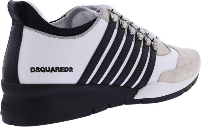 Dsquared2 Heren Legendary Sneakers Wit Zwart White Heren