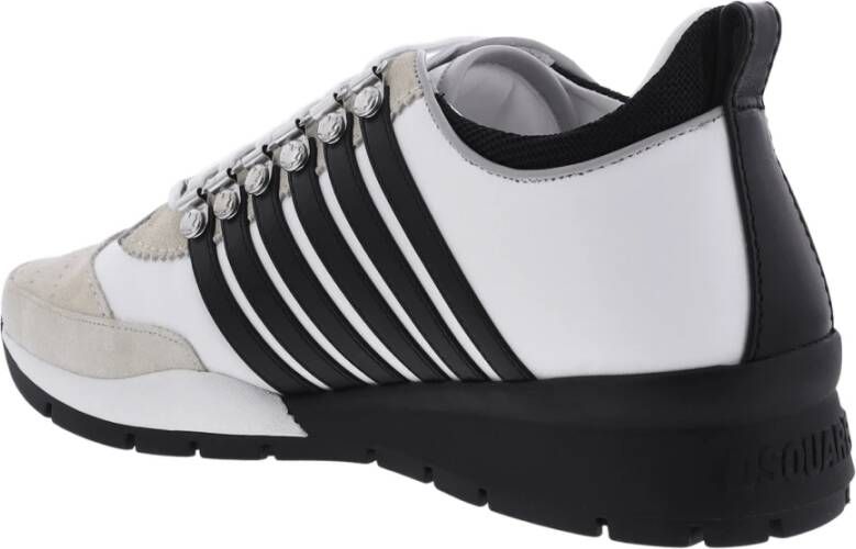 Dsquared2 Heren Legendary Sneakers Wit Zwart White Heren