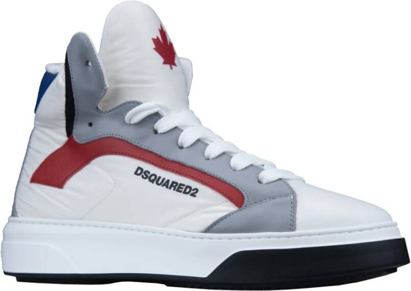 Dsquared2 Heren Veterschoenen Hoge Sneakers White Heren