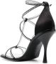 Dsquared2 Elegante Kristallen Hoge Hak Sandalen Zwart Dames - Thumbnail 3