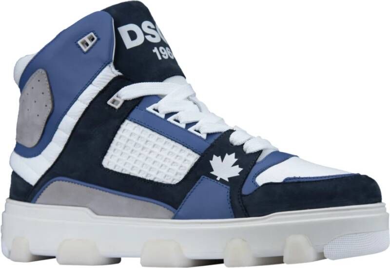 Dsquared2 Hoge Top Heren Veterschoenen Blue Heren