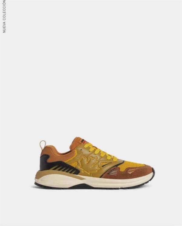 Dsquared2 Hoge-zool Sportieve Dash Sneakers Brown Heren