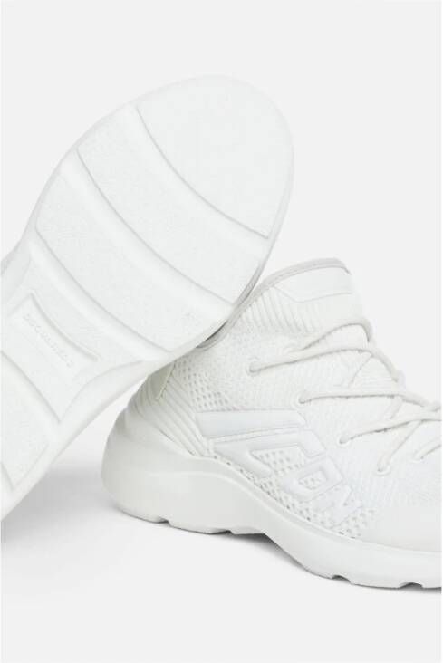 Dsquared2 Iconische witte mesh panel sneakers White Dames