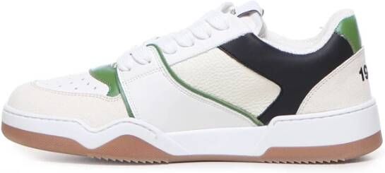 Dsquared2 Katoen Elastan Sneakers Wit Heren