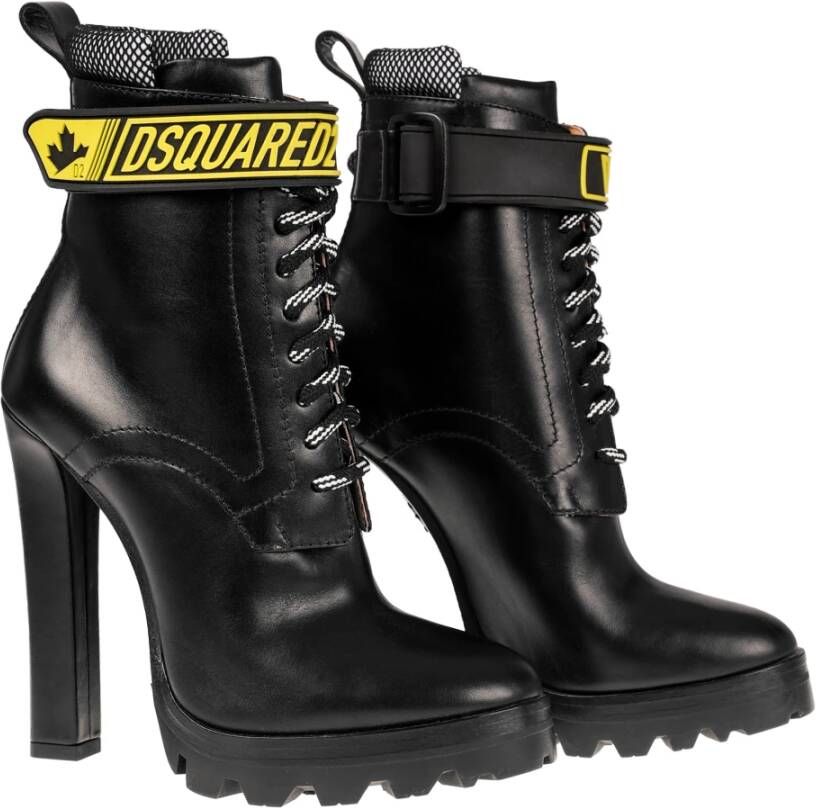 Dsquared2 Lace-up Boots Zwart Dames