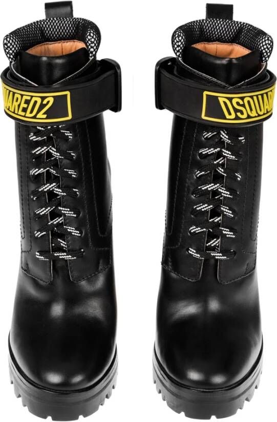 Dsquared2 Lace-up Boots Zwart Dames