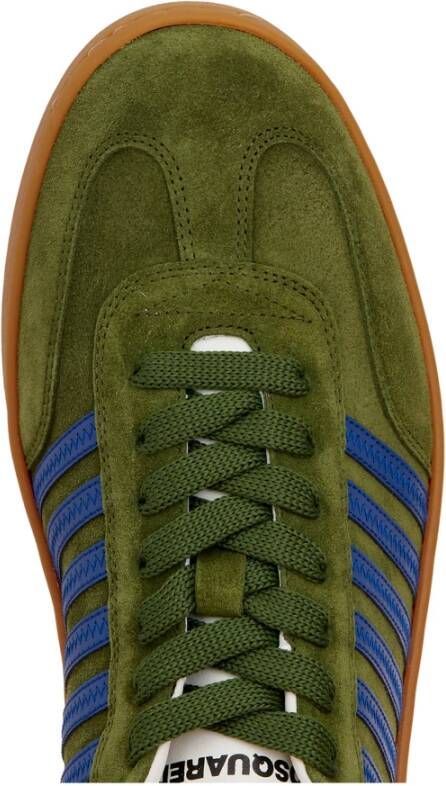 Dsquared2 Lage Sneaker met Contrastbanden Green Heren