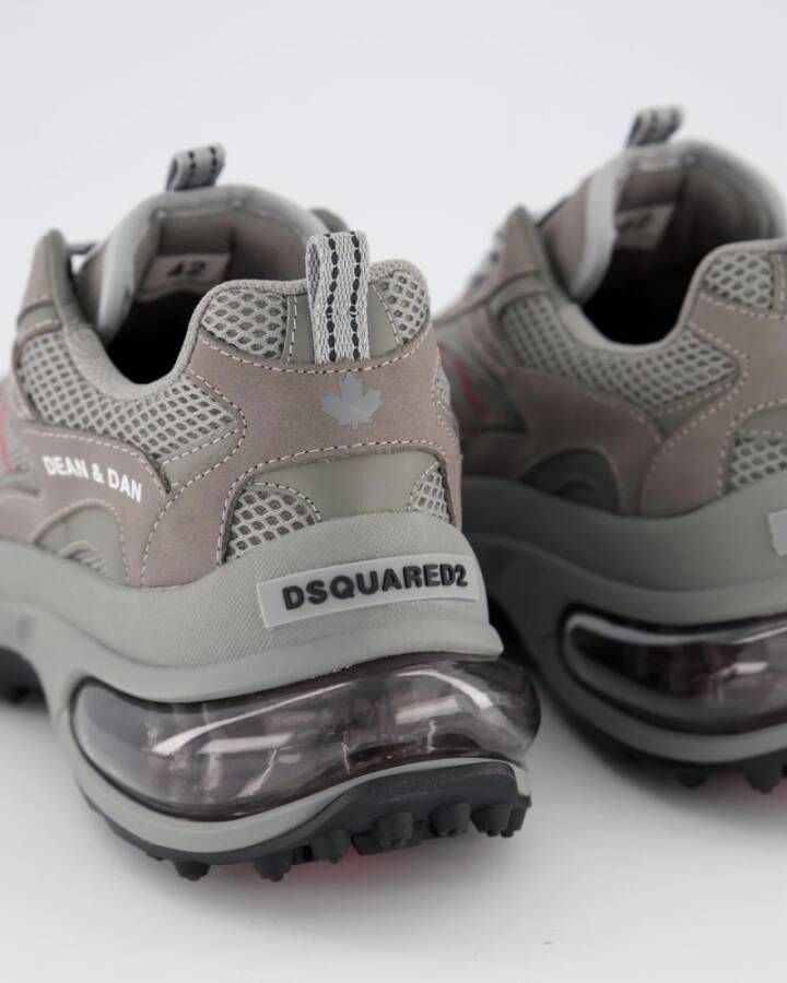 Dsquared2 Lage Top Veterschoenen Gray Heren