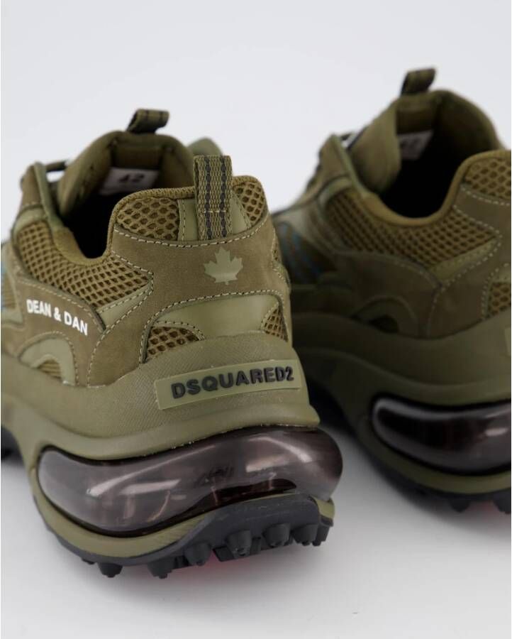 Dsquared2 Lage Top Veterschoenen Green Heren