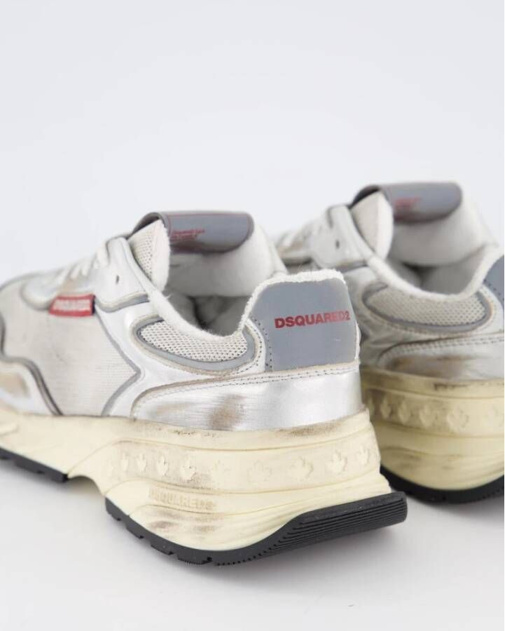 Dsquared2 Lage vetersneakers Gray Dames