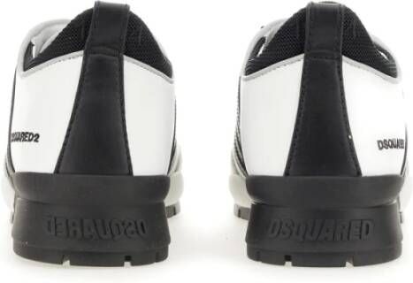 Dsquared2 Legendarische Leren Sneaker Gemaakt in Italië White Heren