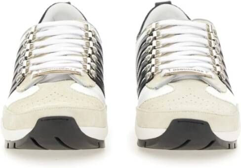 Dsquared2 Legendarische Leren Sneaker Gemaakt in Italië White Heren