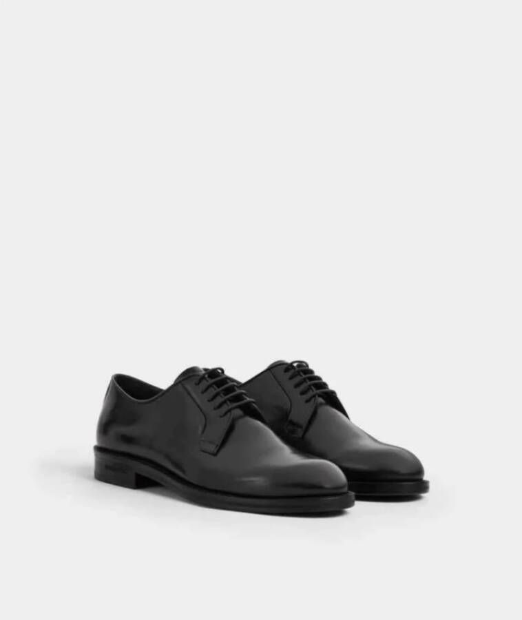 Dsquared2 Leren Derby Veterschoenen Black Heren