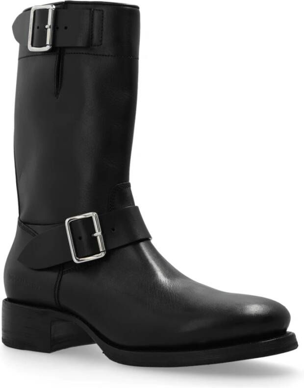 Dsquared2 Leren enkellaarzen Black Heren