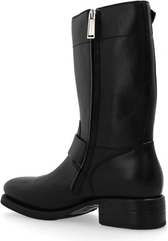 Dsquared2 Leren enkellaarzen Black Heren