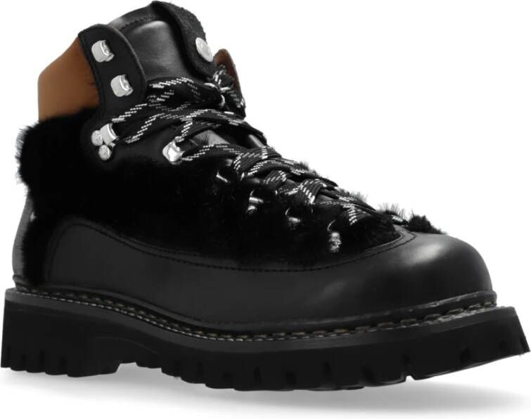 Dsquared2 Leren laarzen Canadian Black Heren