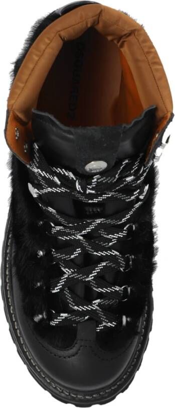 Dsquared2 Leren laarzen Canadian Black Heren