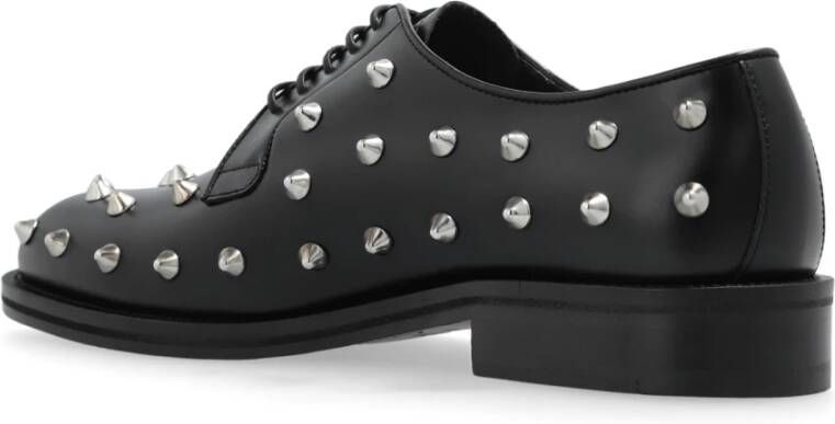 Dsquared2 Leren laarzen met studs Black Heren