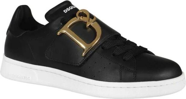 Dsquared2 Leren lage sneakers Black Dames